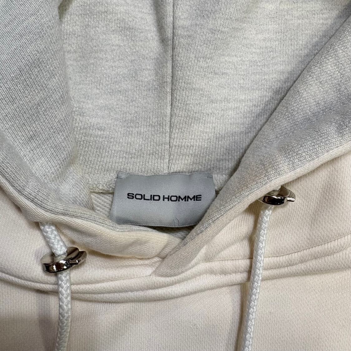 Solid homme 우영미 화이트 후드집업 L 상품이미지6