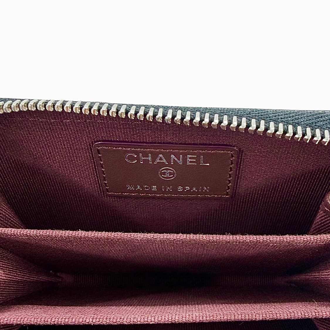 샤넬 클랙식 지퍼 동전지갑 블랙 은장 상품이미지10