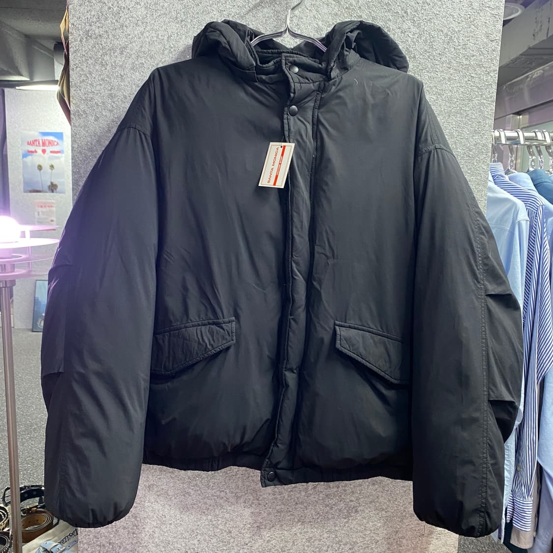 라퍼지 스토어 블랙 덕다운 패딩 B3691 상품이미지2