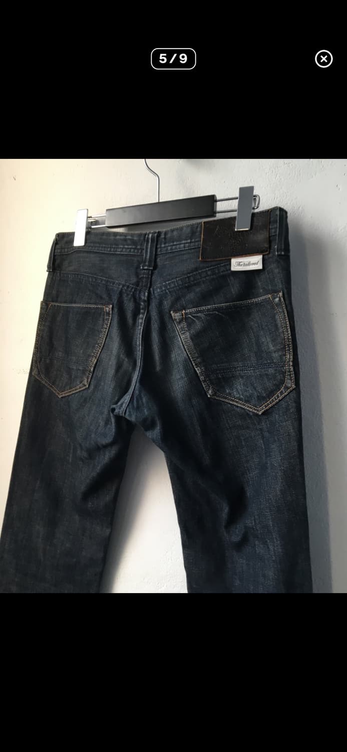 로우라이즈 흑청데님 진  상품이미지5