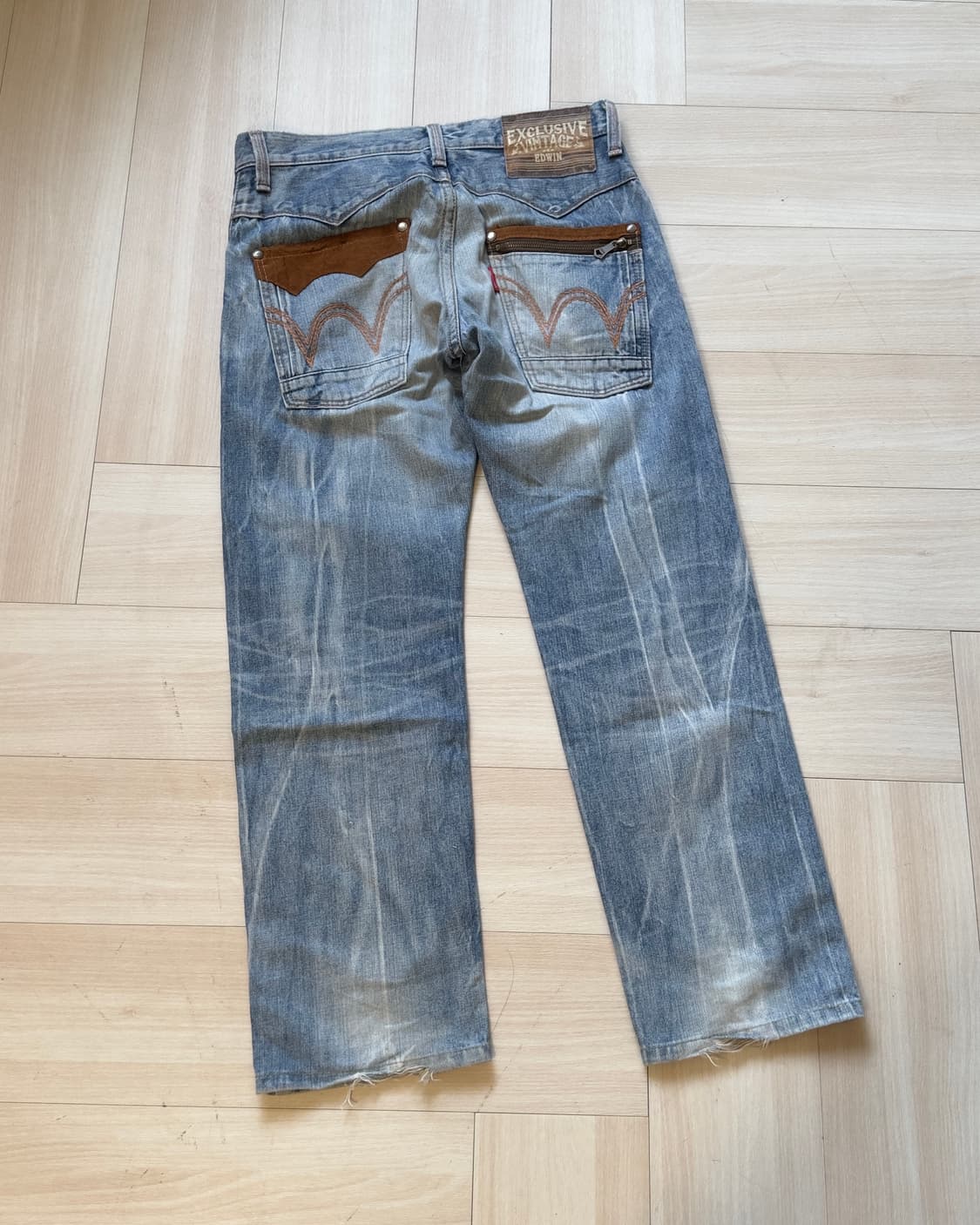 [EDWIN] EXS413 XV distressed denim pants 상품이미지7