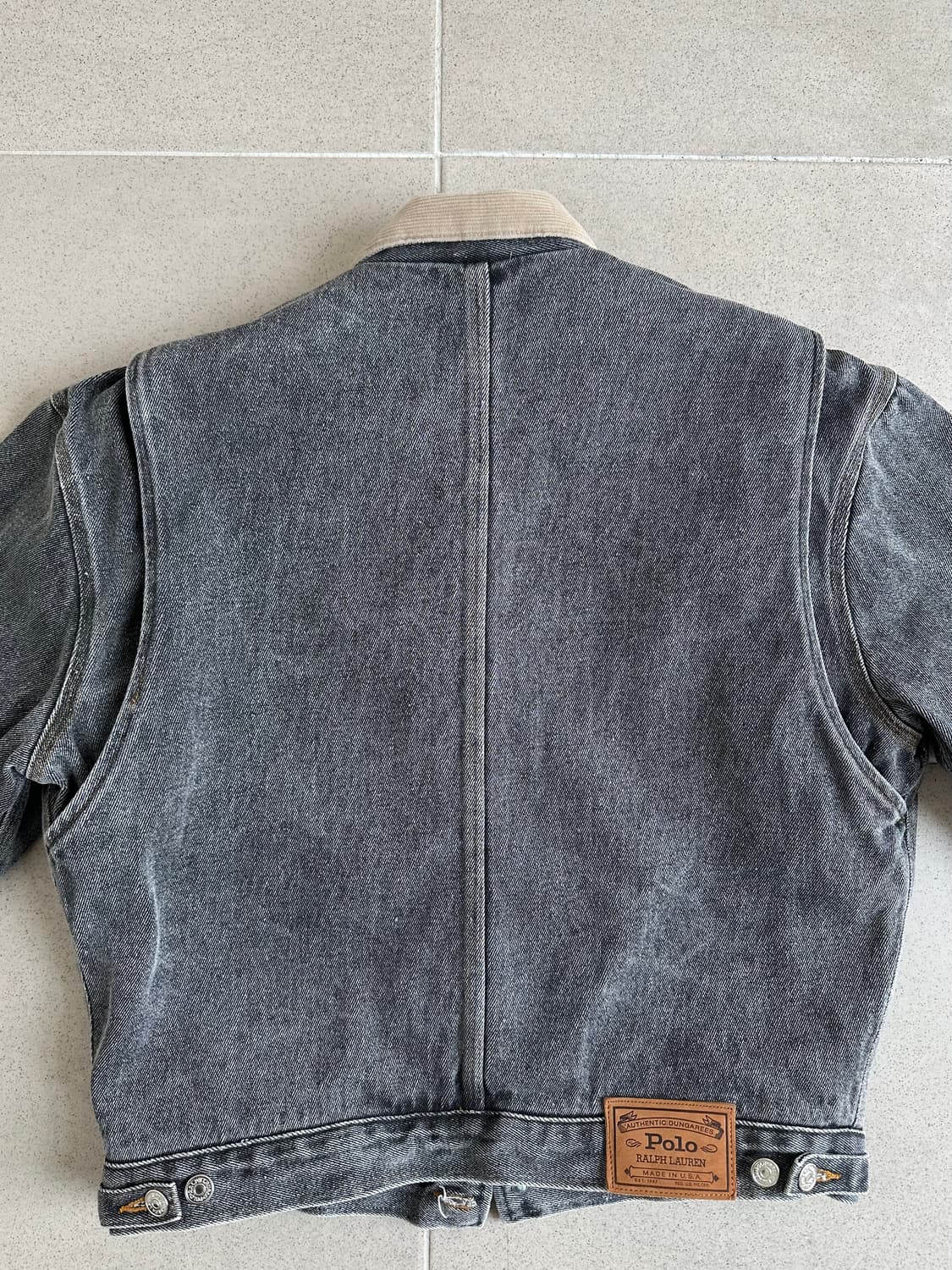 80s 빈티지 폴로 덩가리 자켓 블랙 L 상품이미지4