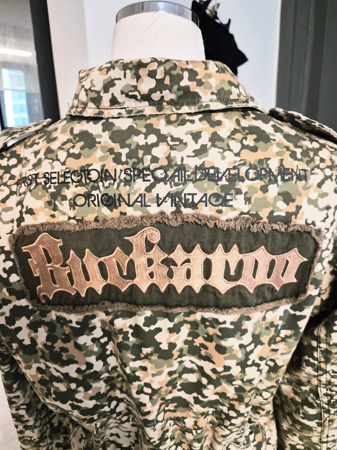 버커루 빈티지 밀리터리 카모 야상 자켓 (S사이즈) 상품이미지4