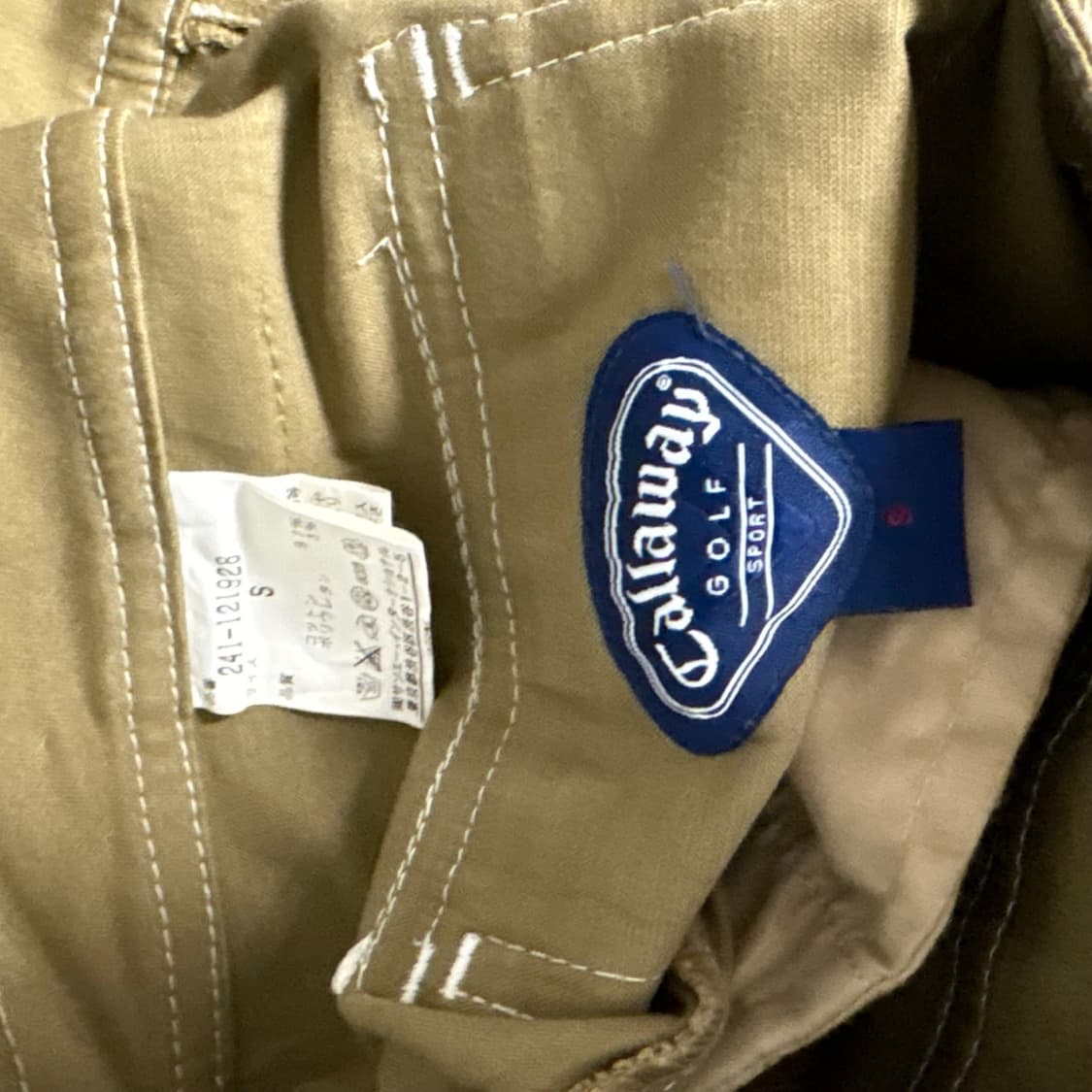 Callaway brwon stitch pants S 상품이미지6