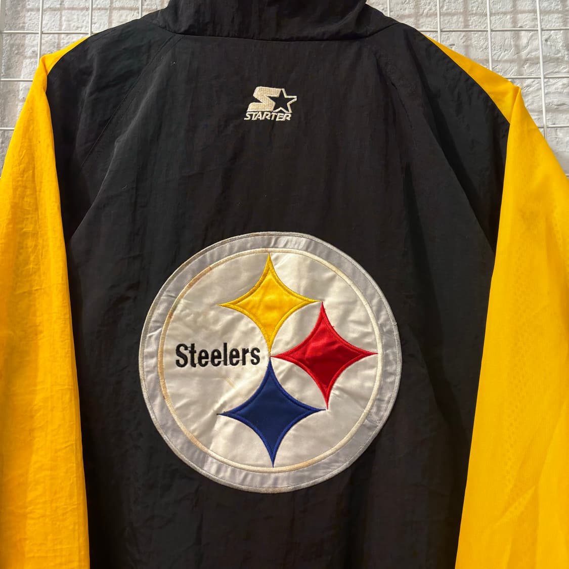 NFL X 스타터 90s 올드스쿨 피츠버그 스틸러스 바람막이 XL 상품이미지6