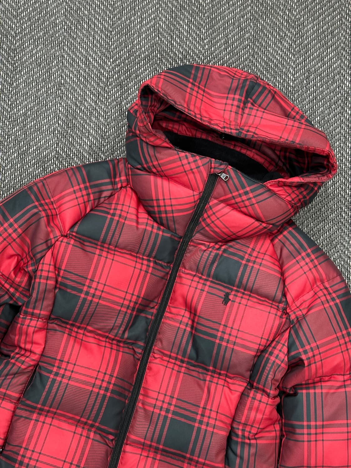 폴로 체크패딩 키즈 상품이미지2