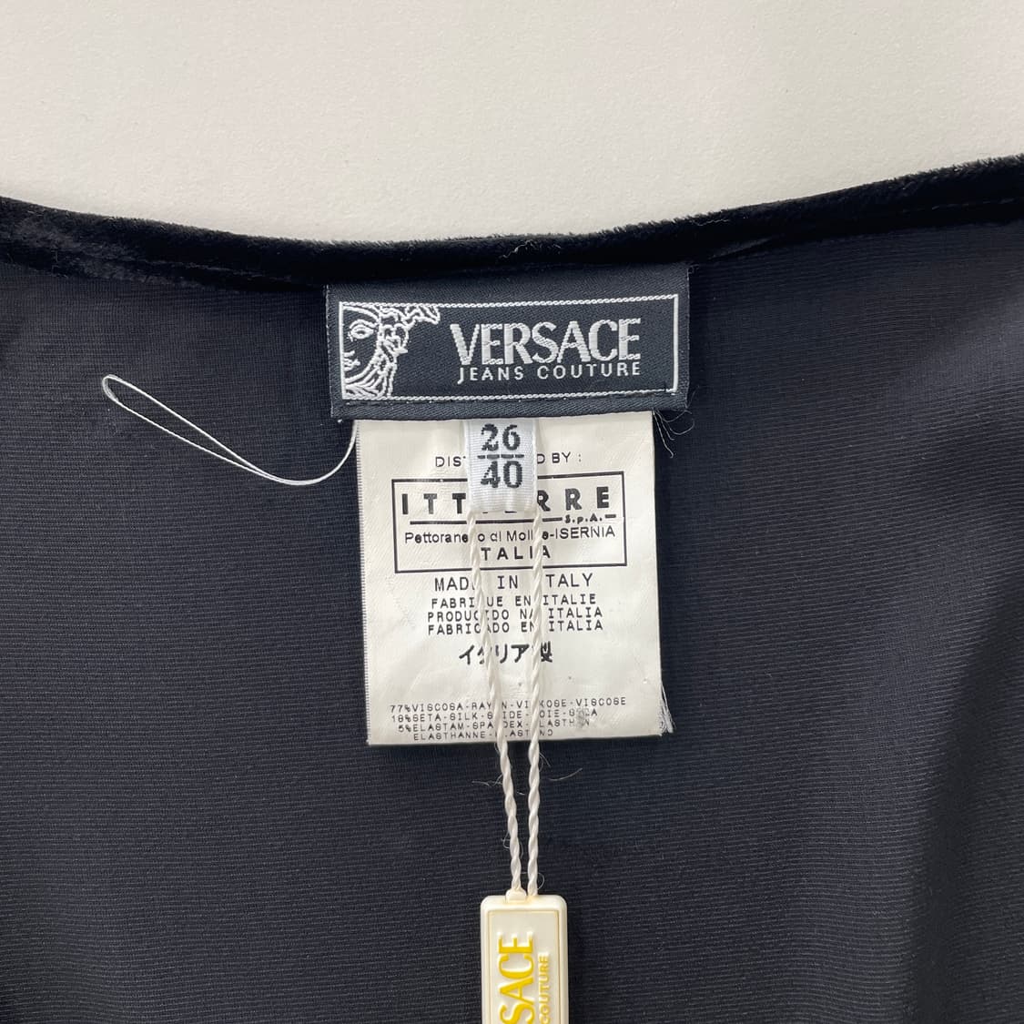 정품 새상품 베르사체 벨벳 원피스 상품이미지9