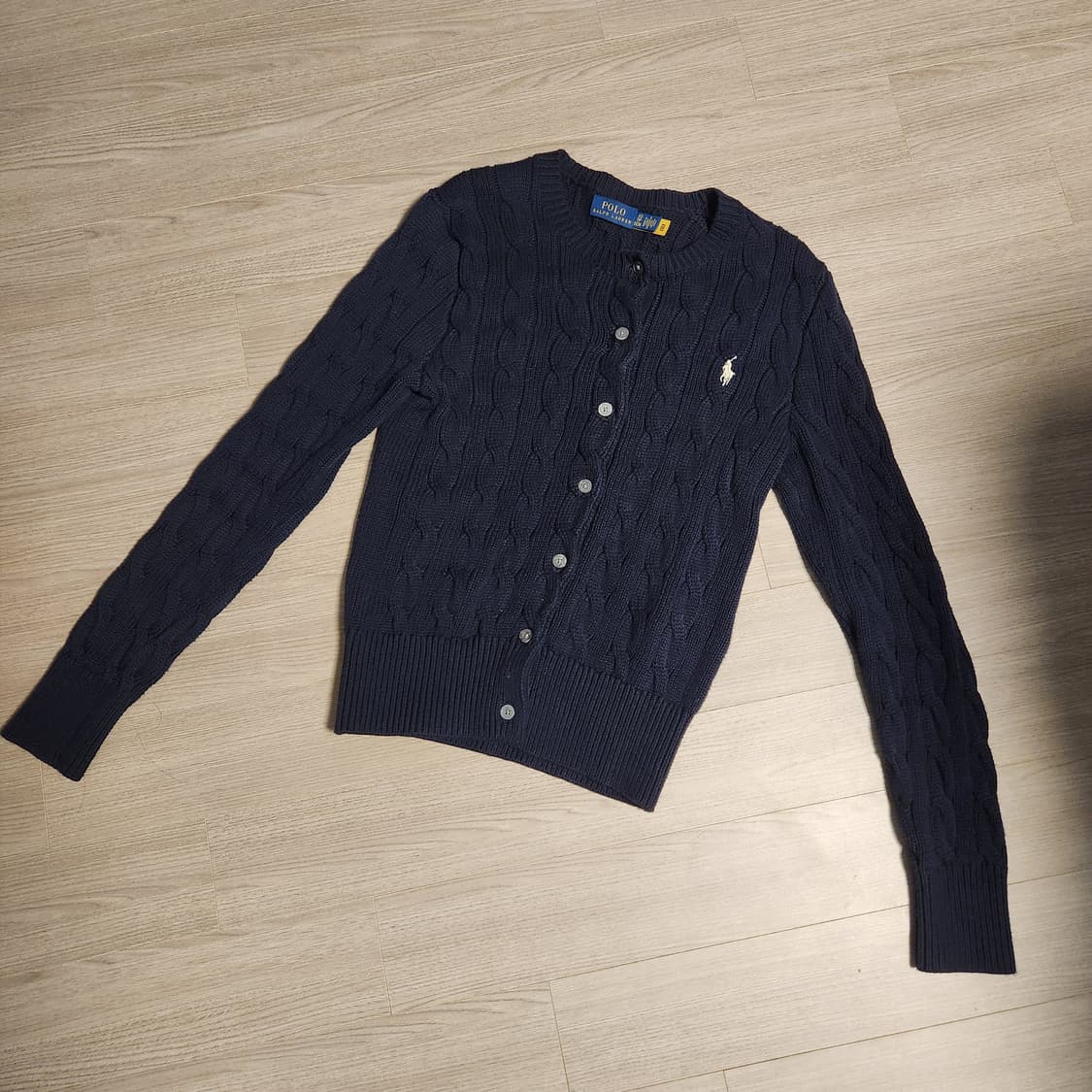 폴로 랄프로렌 네이비 꽈배기 가디건 상품이미지3