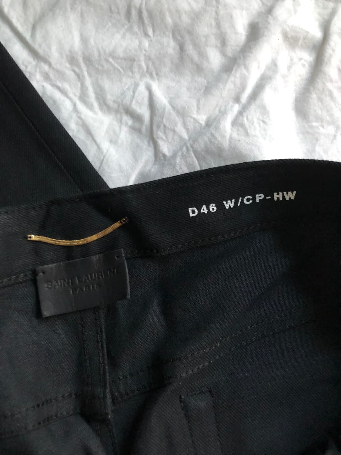 30) 생로랑 플레어 블랙 데님 상품이미지2