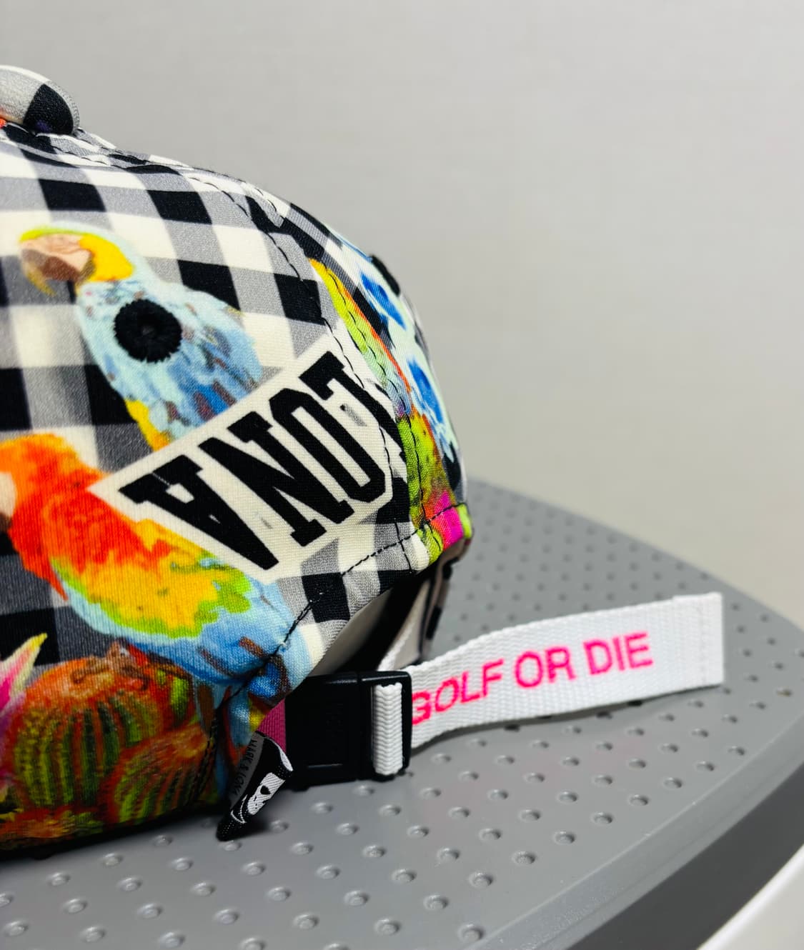 마크앤로나 MARK & LONA 체크 패턴 파라rot 골프 캡 상품이미지2