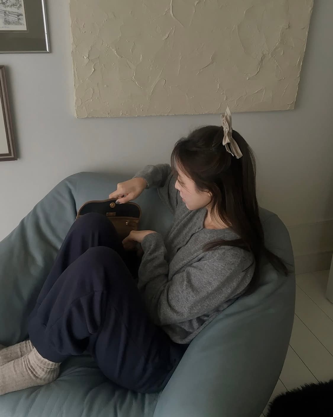 매니매니모드 BOL 캐시미어 울 가디건 상품이미지3