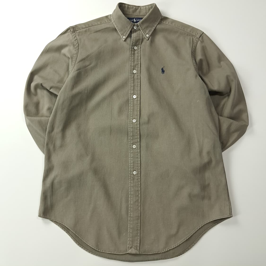 CK466 M 폴로 90s 싱가포르판 그레이지카키 셔츠 남방 상품이미지1