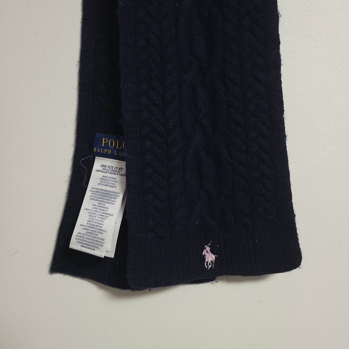 POLO 폴로 랄프로렌 네이비 머플러 상품이미지2