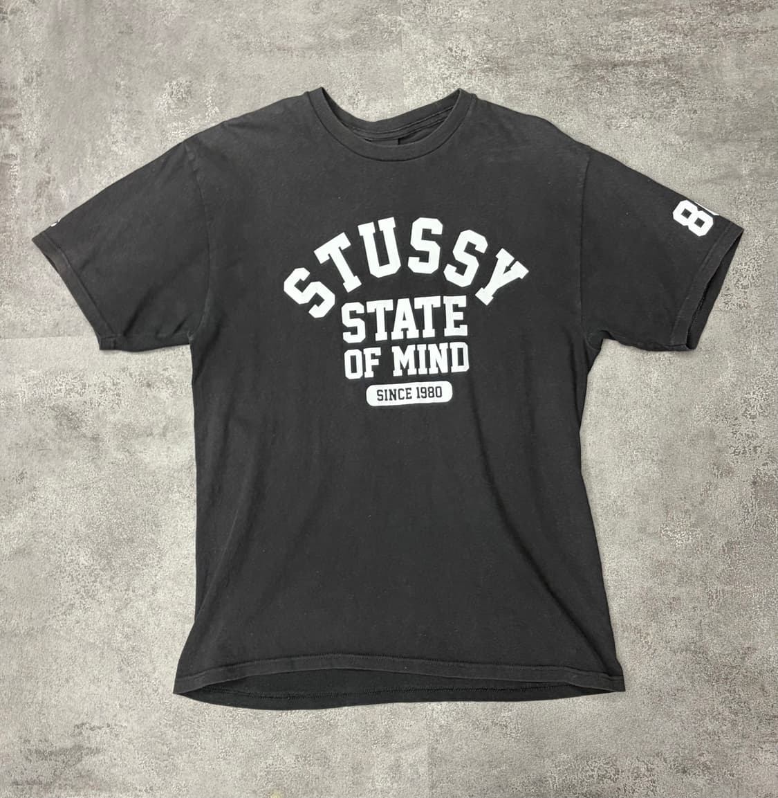 10s 스투시 State of Mind 블랙 반팔티 상품이미지1