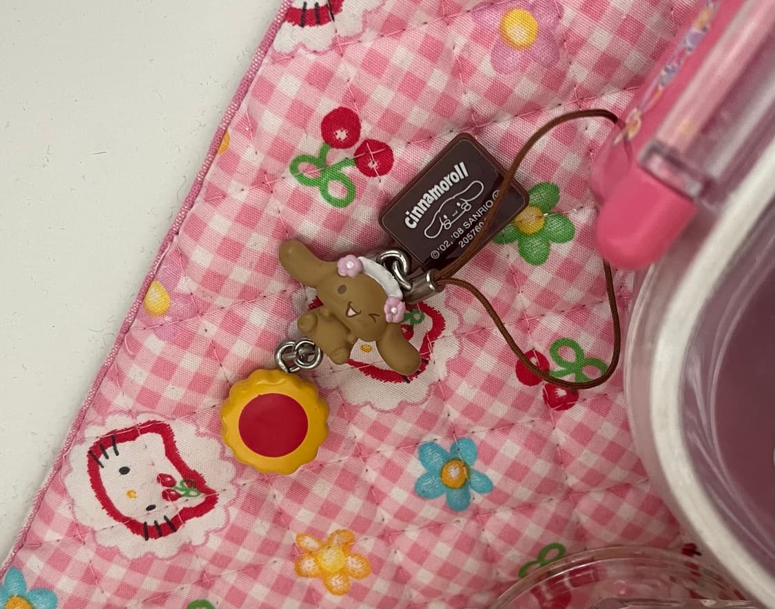 메이드 모카 고전 빈티지 스트랩 산리오 시나모롤스트랩 키링 갸루 상품이미지2