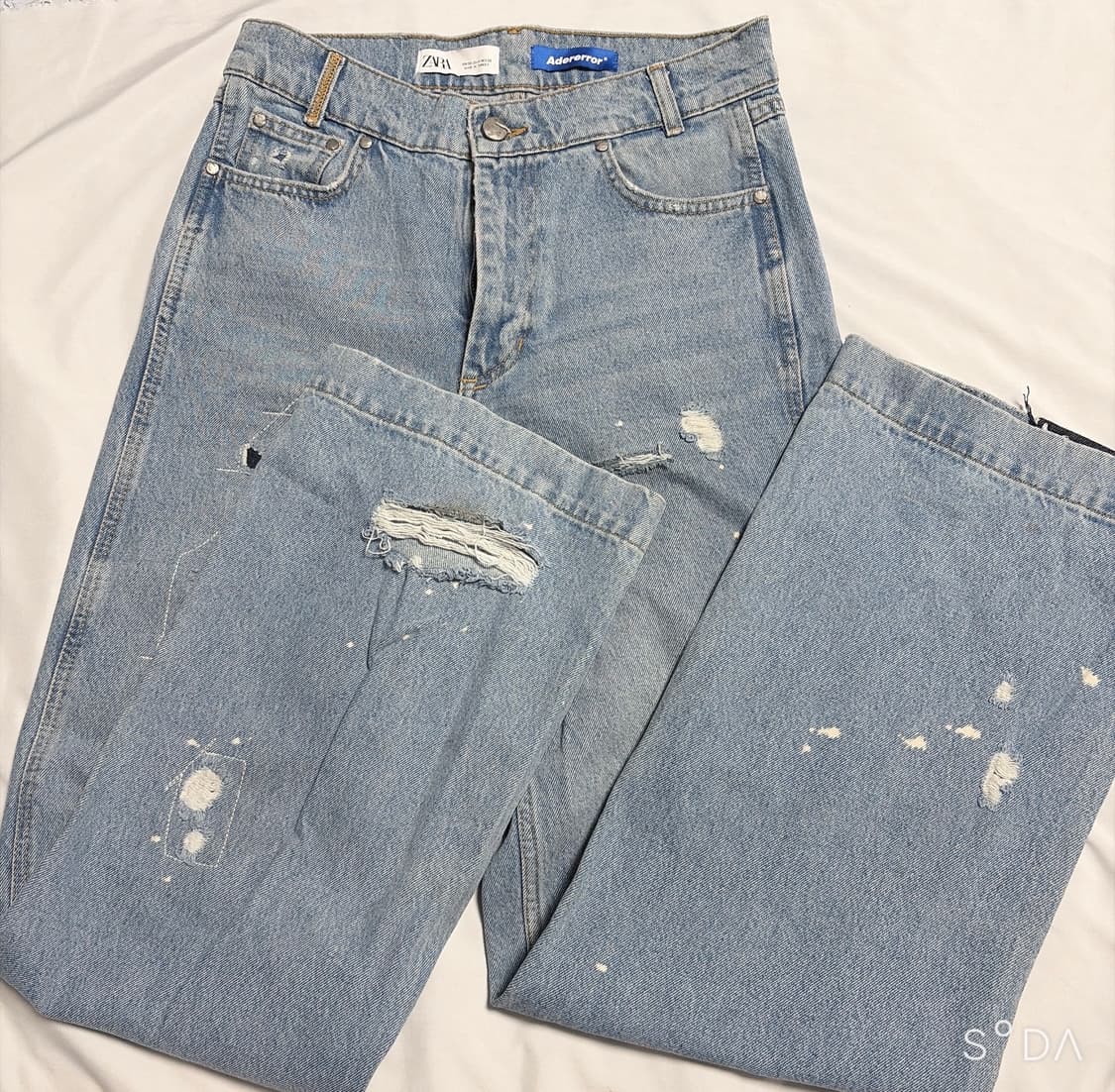 자라 아더에러 패치워크 진 청바지 36 상품이미지1