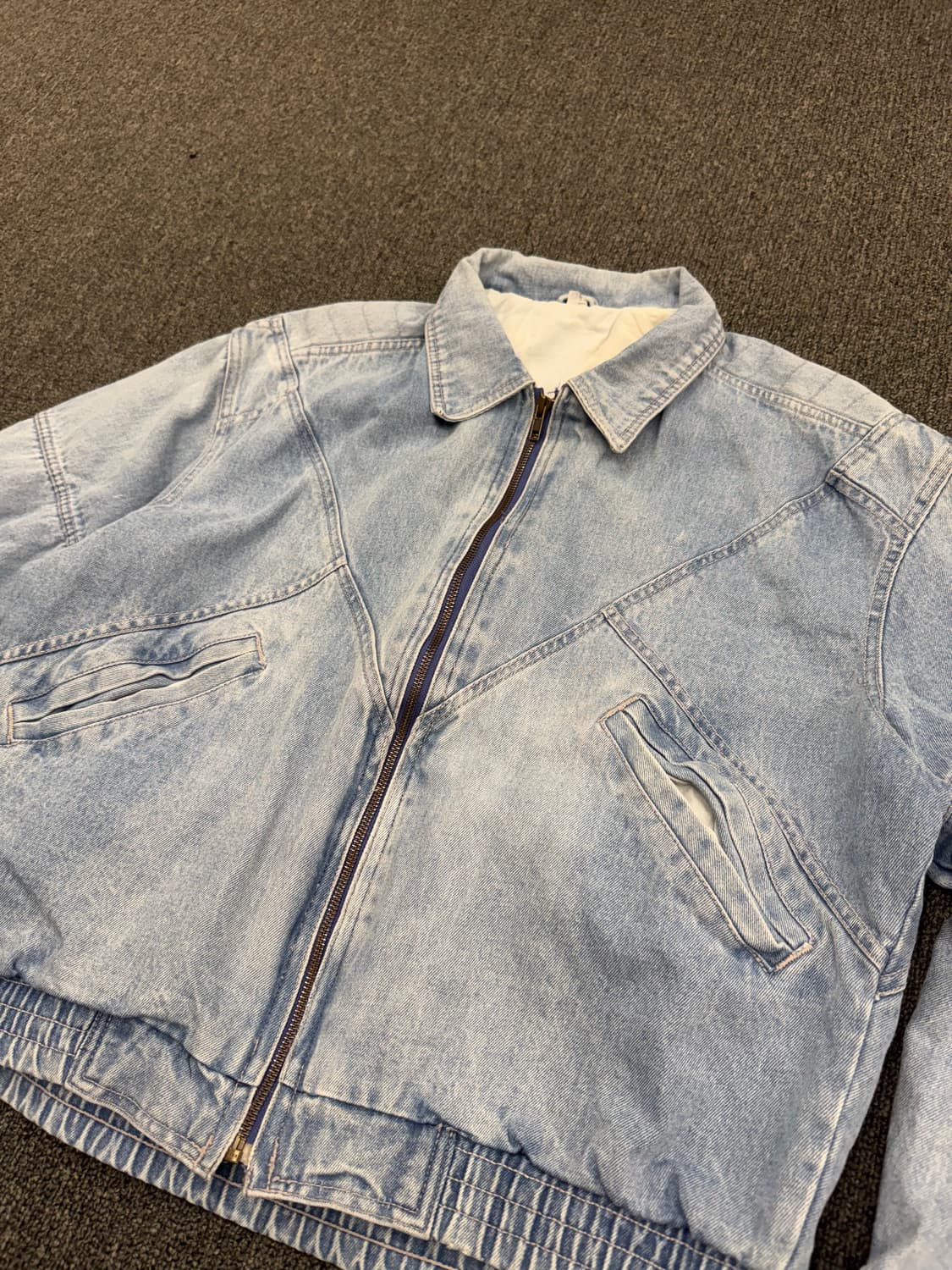 FLYING ACES 빈티지 연청 데님 봄버 자켓 상품이미지2