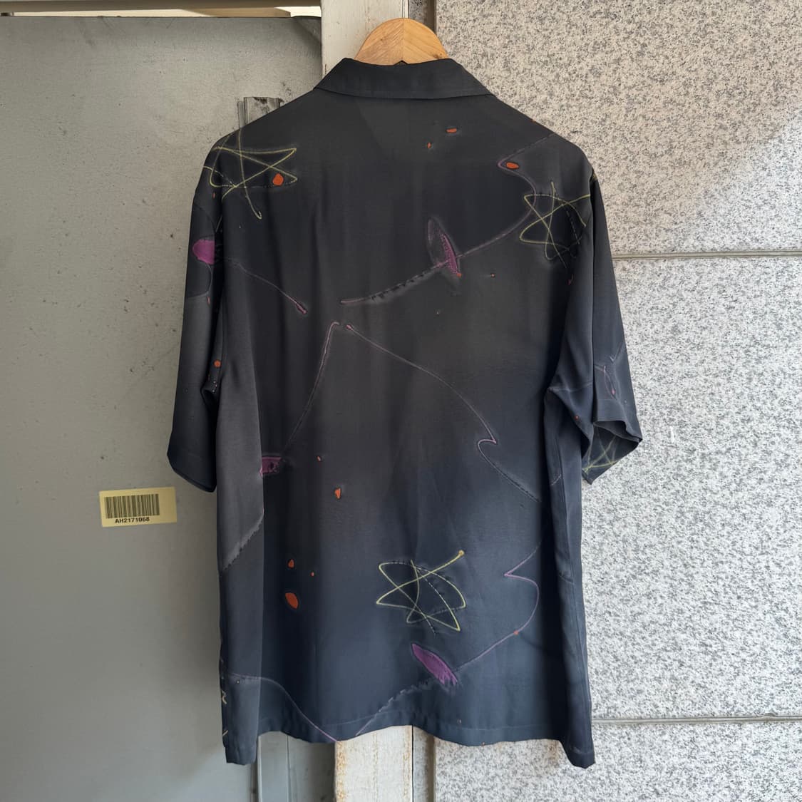 VTG JPN 아토믹 패턴 반팔 셔츠 상품이미지2
