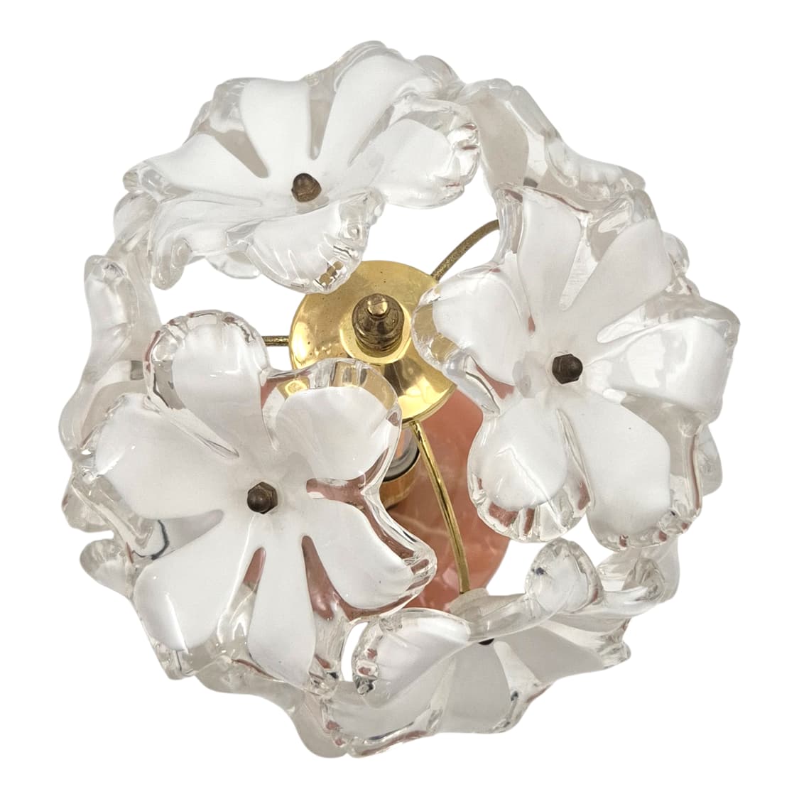 키시마 레트로 핑크 마블 부케 꽃잎 램프 상품이미지3