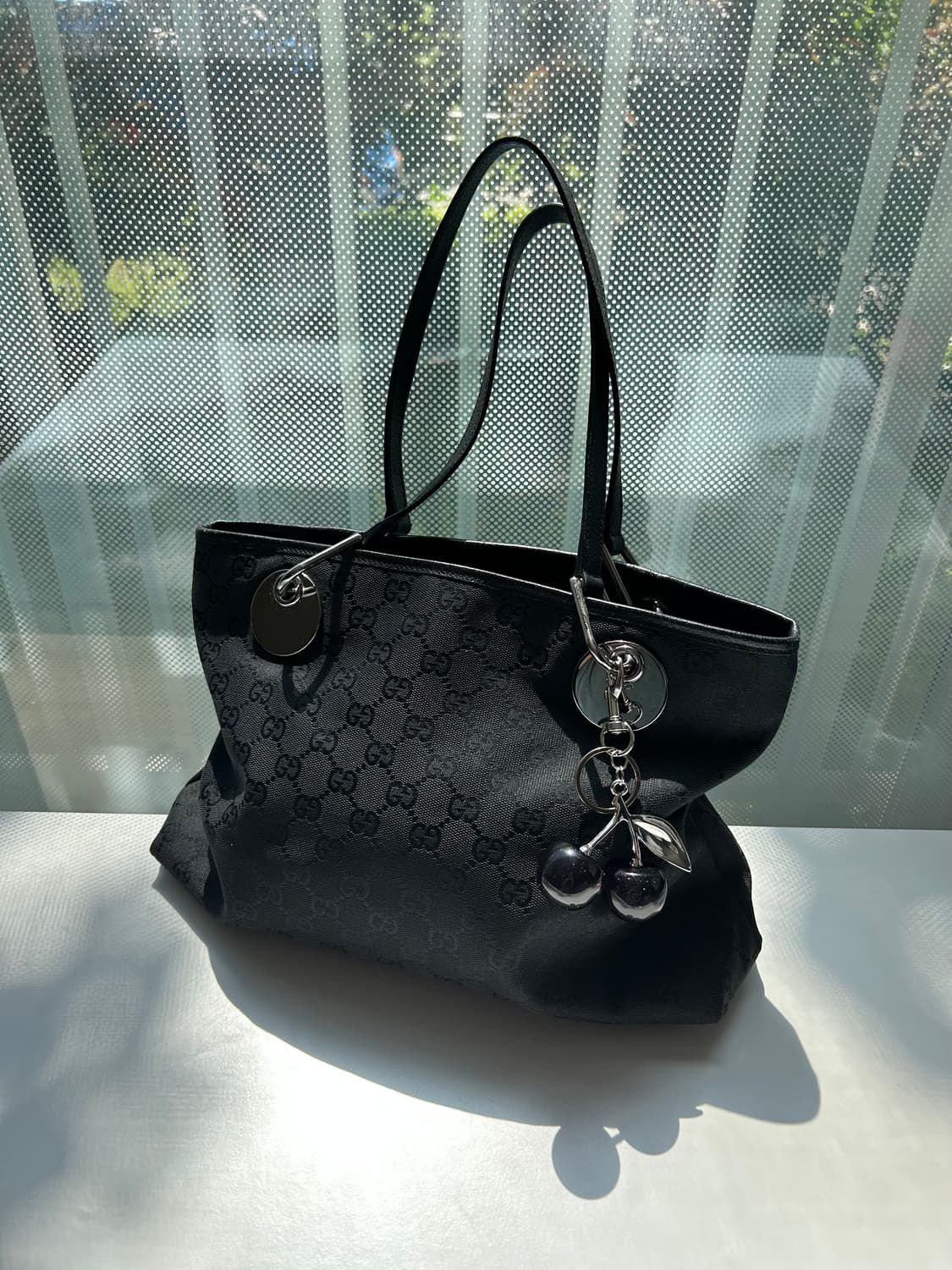 사장픽🖤)) Gucci 구찌 GG 패턴 블랙 숄더백 상품이미지1
