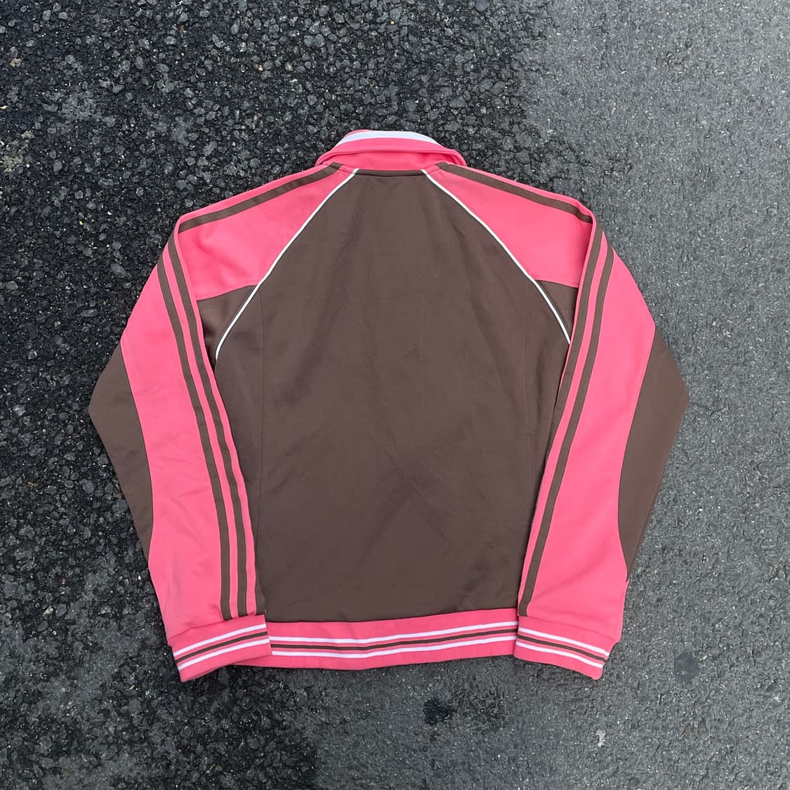아디다스 대대장 딸기초코 핑크 브라운 스펠아웃 트랙탑 딱붙핏 져지 L 상품이미지7