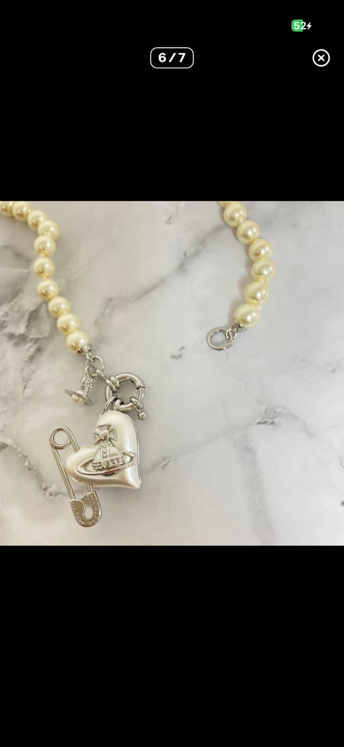 비비안웨스트우드 아카이브 오리에타 진주펄 초커 목걸이 상품이미지6