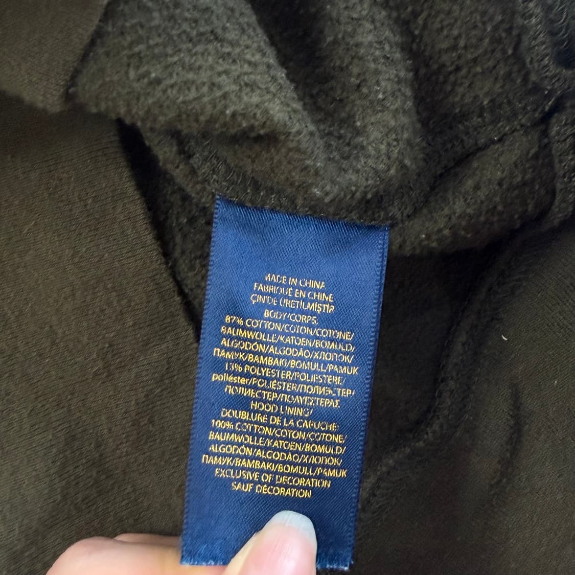 Polo 폴로 오렌지 포니 카키 후드집업 상품이미지6