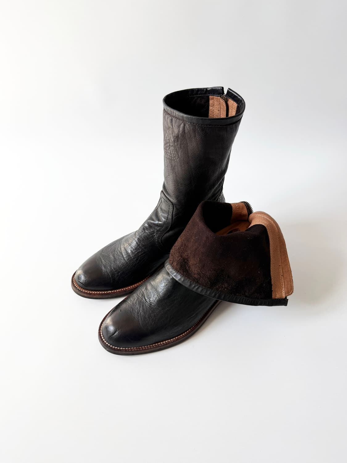 Vintage 빈티지 소프트 레더 부츠 상품이미지1