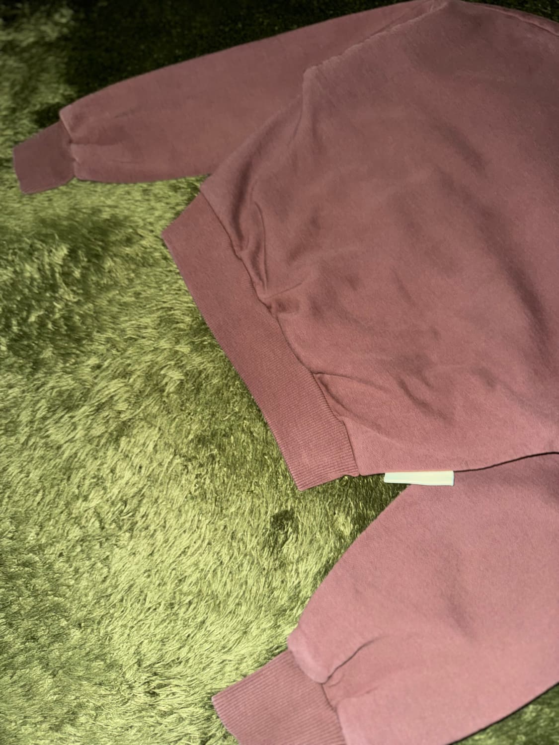 [XS] GANNI 가니 아트워크 로고 크롭 스웻셔츠 브라운 상품이미지8