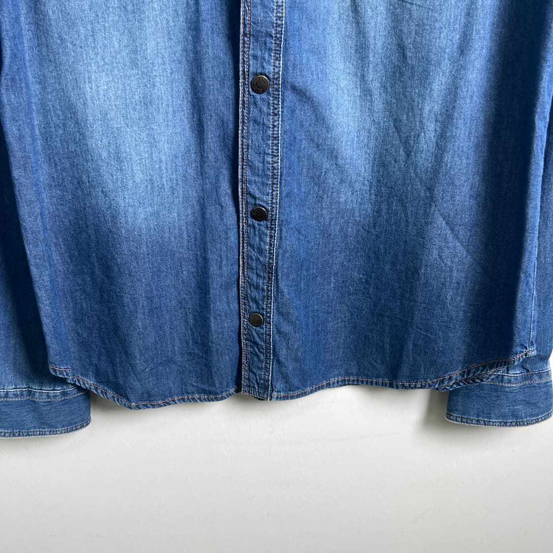 돌체앤가바나 스웨이드 패치 포켓 웨스턴 데님 셔츠 50 상품이미지5