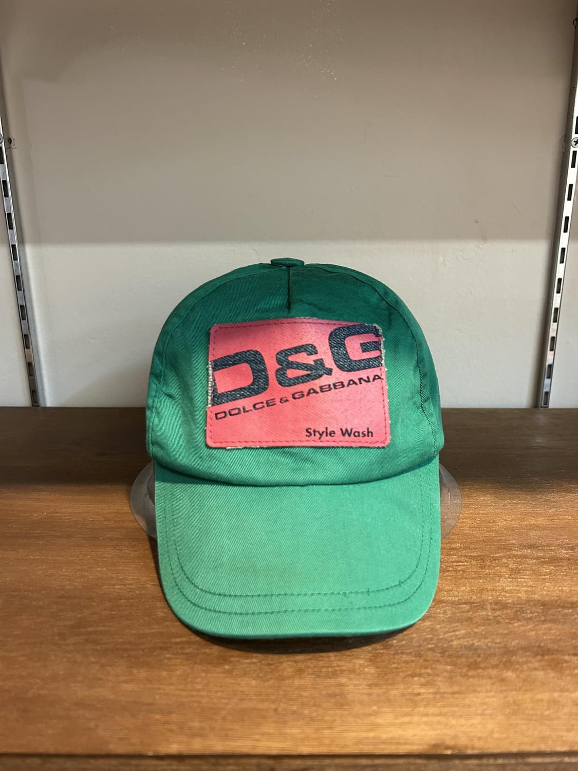 돌체앤가바나 D&G 스타일 워시 로고 캡 그린 상품이미지1