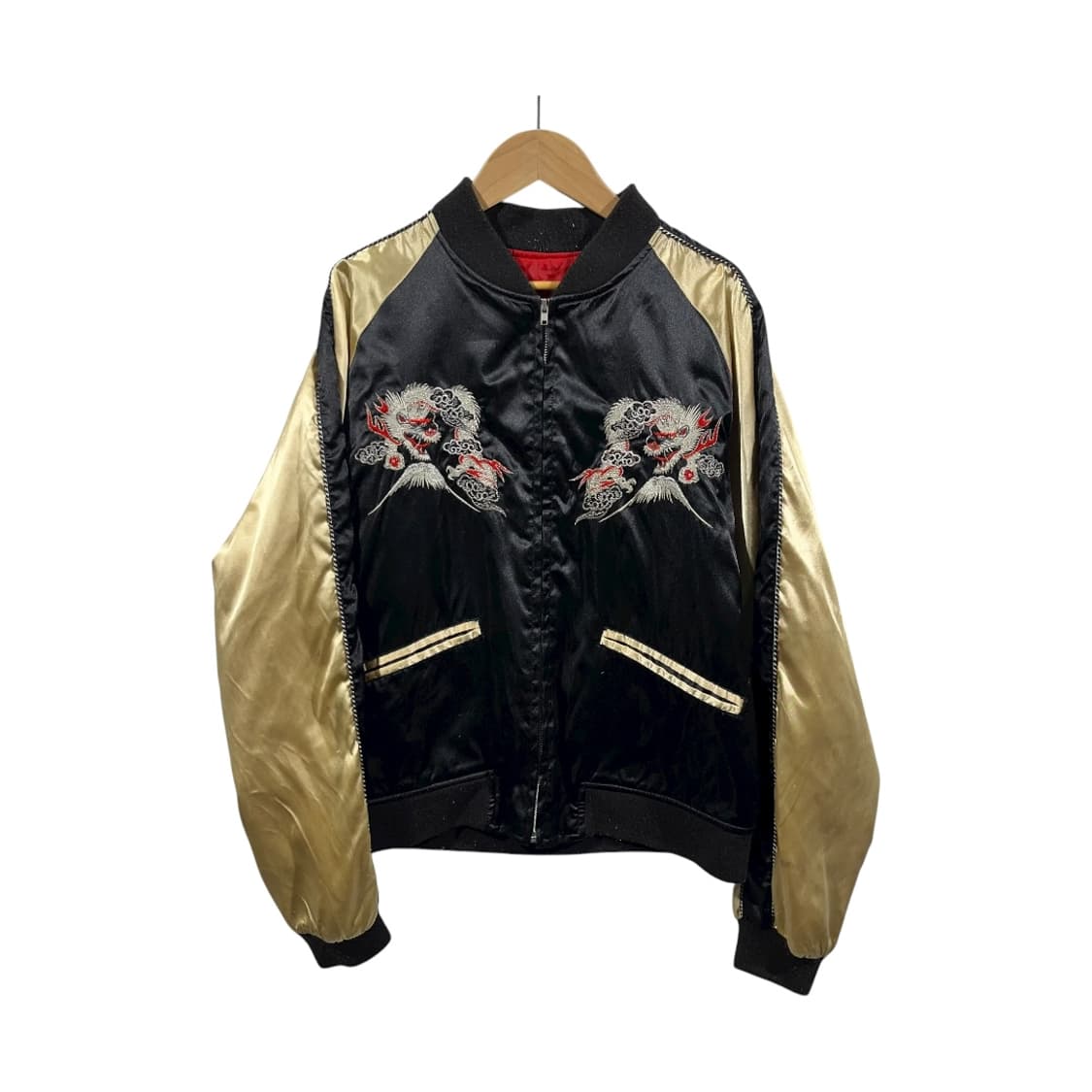 [JPN] 빈티지 오리엔탈 드래곤 스카쟌 상품이미지2