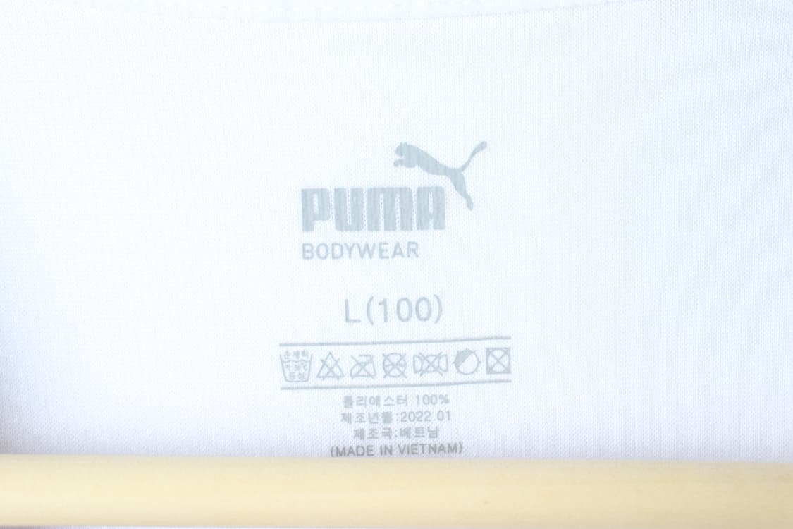 (L-XL) 퓨마 반팔 티셔츠 기능성 화이트 스몰로고-7BA8 상품이미지7