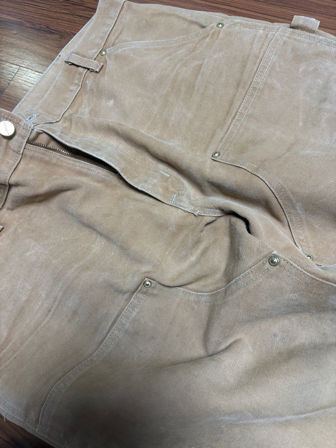 [38X30]90s 칼하트 더블니 Made in USA 상품이미지4