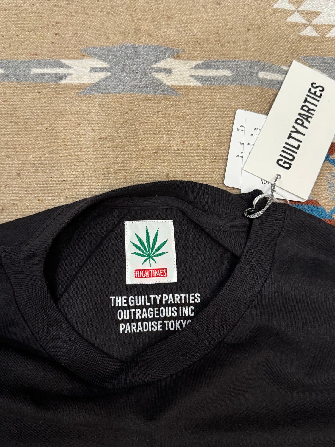 [XL] 와코마리아 x 하이타임즈 헤비웨잇 롱슬리브 블랙 상품이미지2