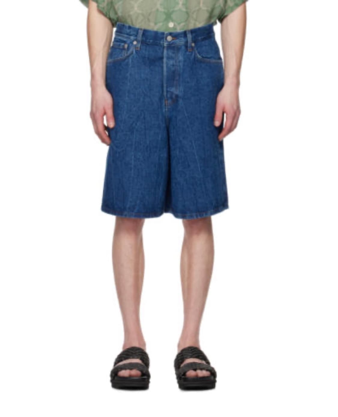 드리스반노튼 Blue Faded Denim Shorts 상품이미지1