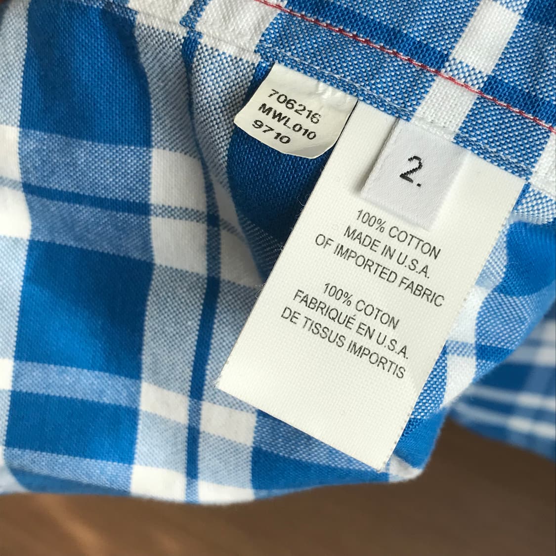 톰브라운 블루 체크 히든 삼선 옥스퍼드 셔츠 새상품! 상품이미지7