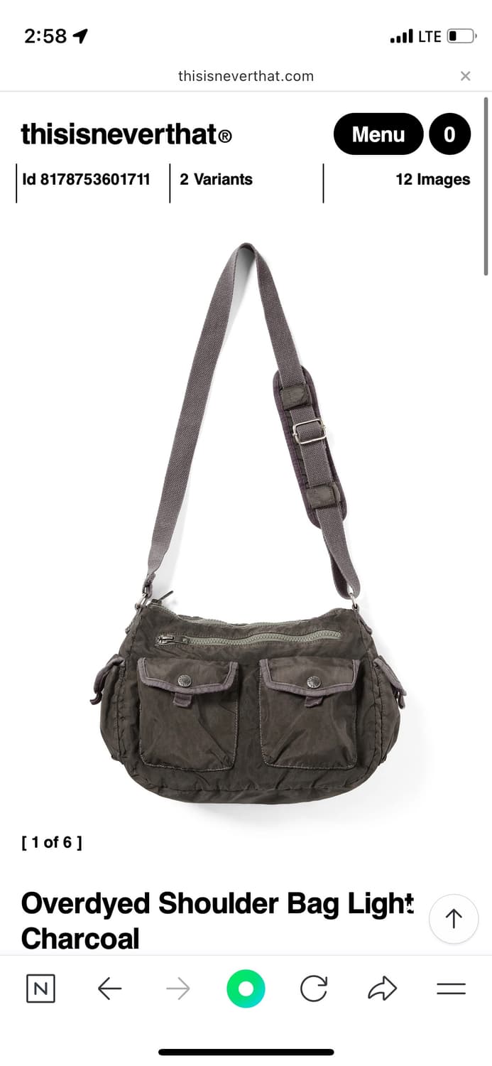 디스이즈네버댓 오버다이드 숄더백 상품이미지1