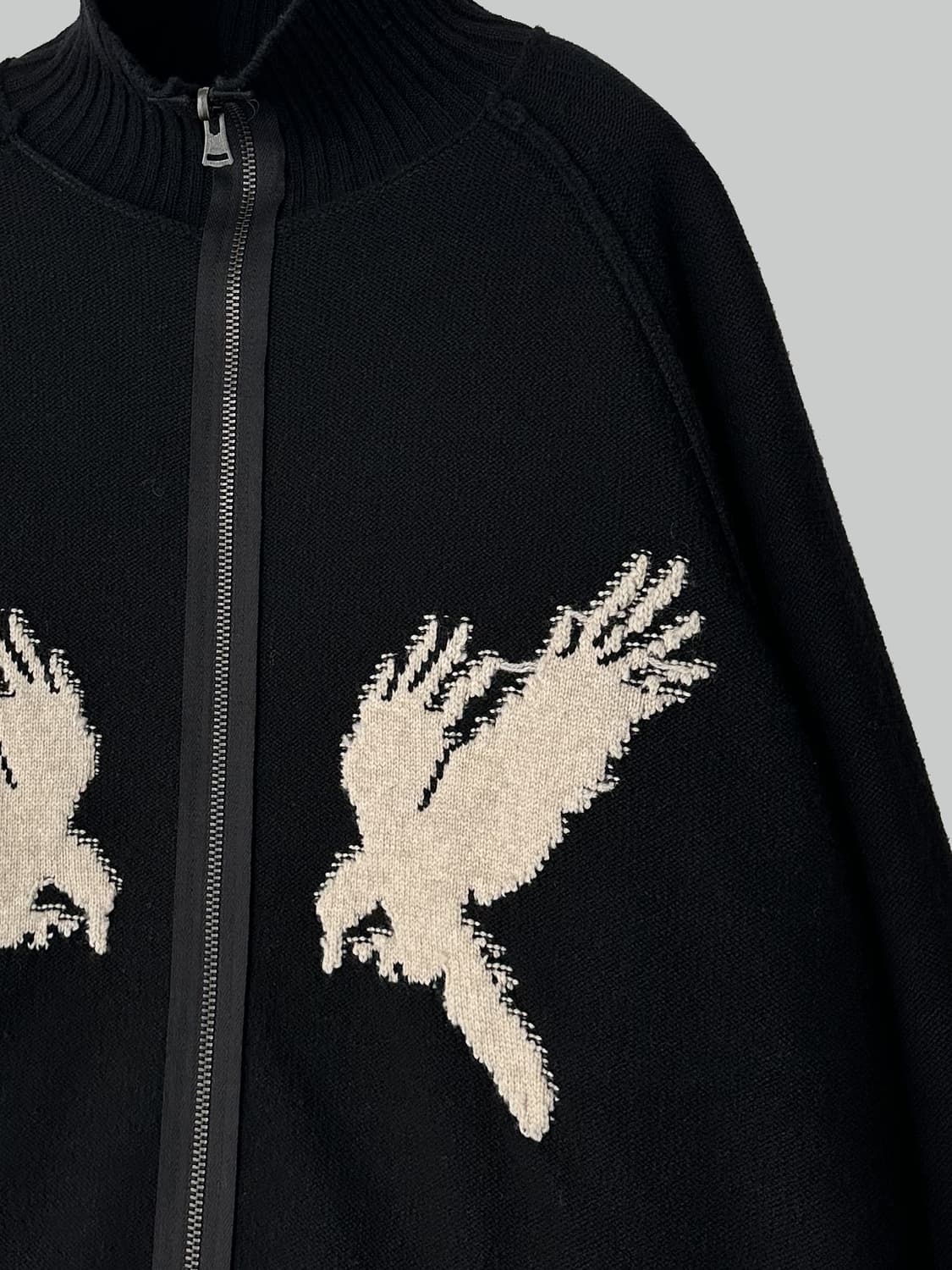 요지 야마모토 리버시블 니트 집업 상품이미지6