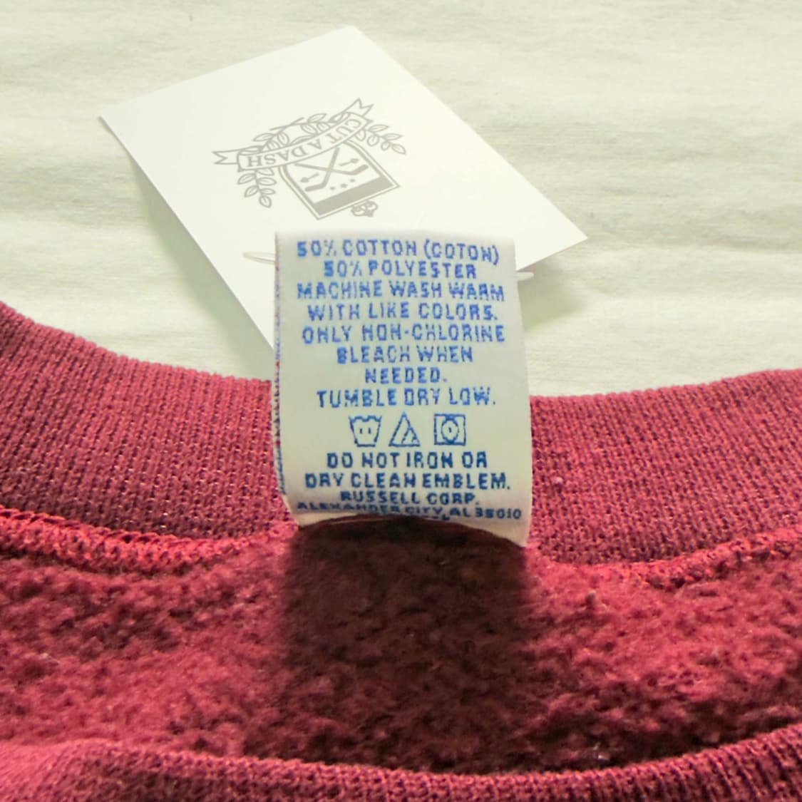 90s 러셀 에슬레틱 블랭크 스웻셔츠 USA 상품이미지4