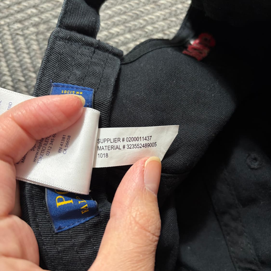 폴로 랄프로렌 블랙 볼캡 모자(OS) 상품이미지5