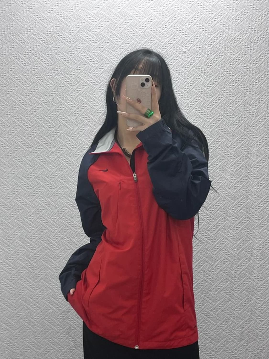 나이키 올드스쿨 00's 배색 조끼탈부착 바람막이 자켓 XL C08337 상품이미지2