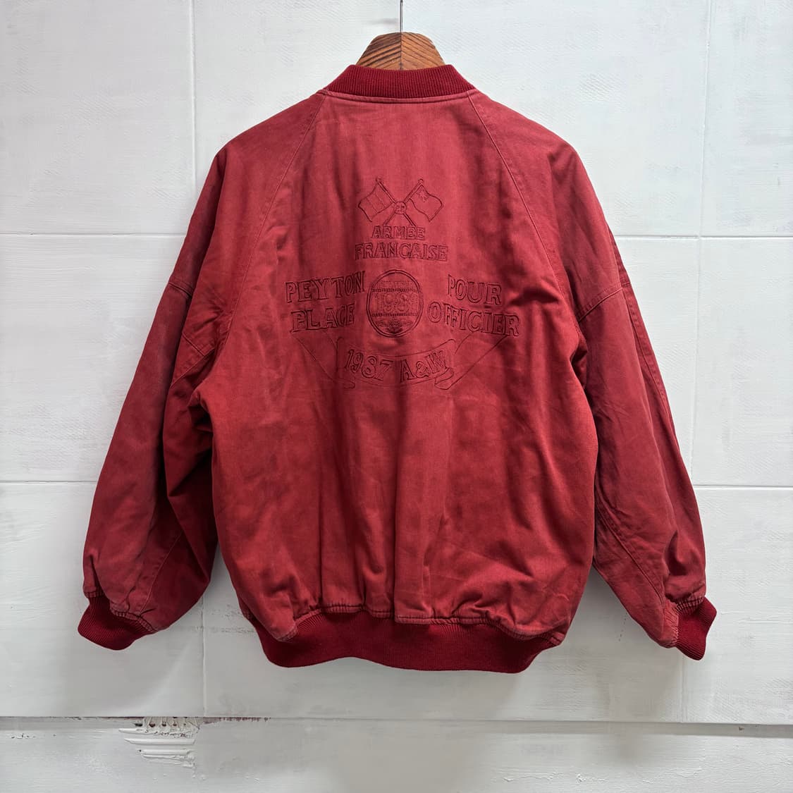 80's 피그먼트 코튼 블루종 자켓  상품이미지4