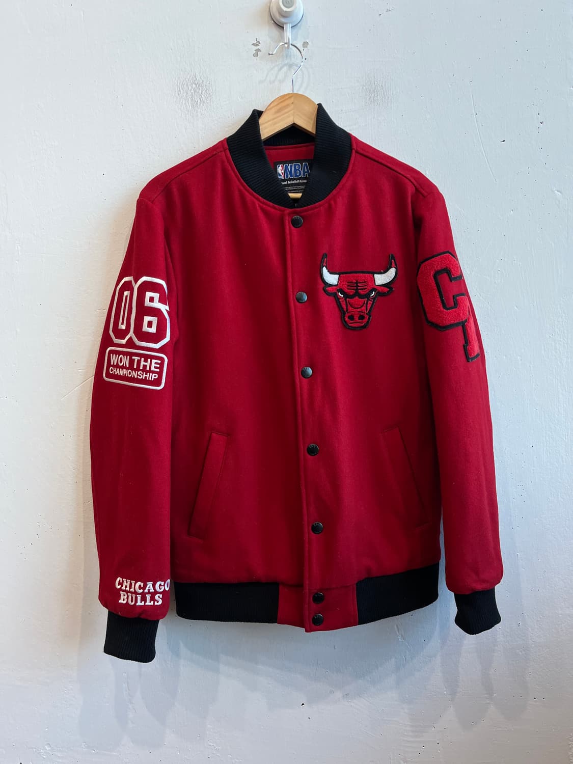 NBA 시카고불스 울 스타디움 바시티 자켓 M 상품이미지1