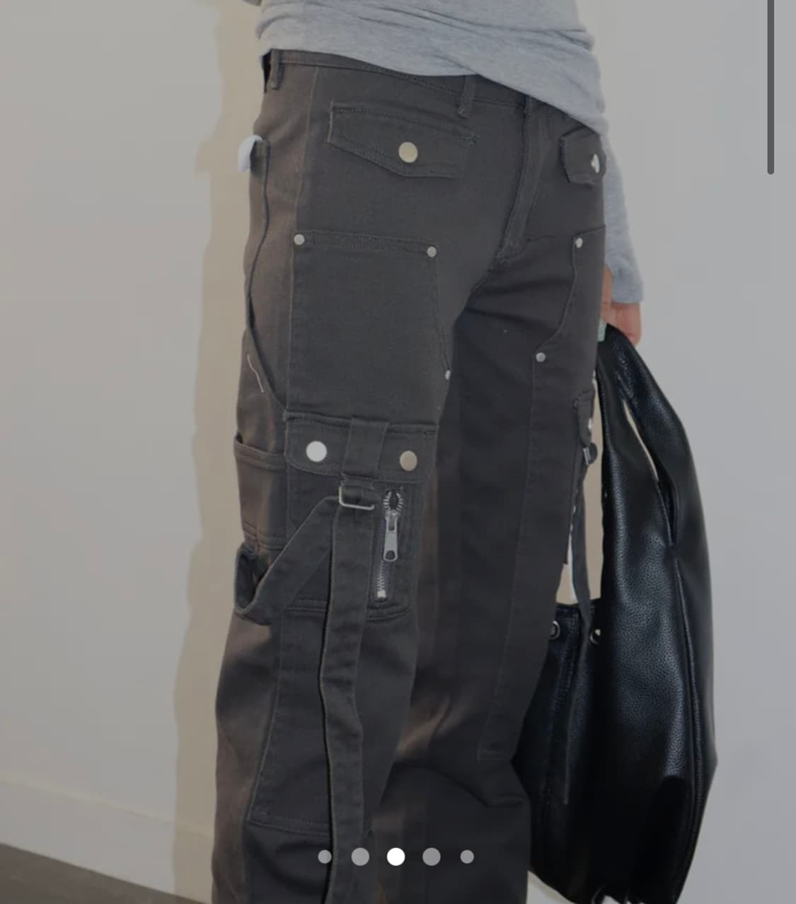 카고 로우라이즈 아일렛 스터드 패션 팬츠 원가 72000원 상품이미지3