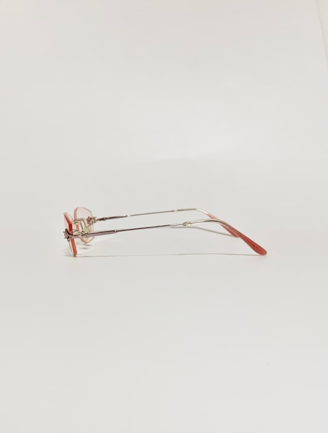 데드스탁 캣아이 핑크 무테 큐빅포인트 안경테 1482 상품이미지4