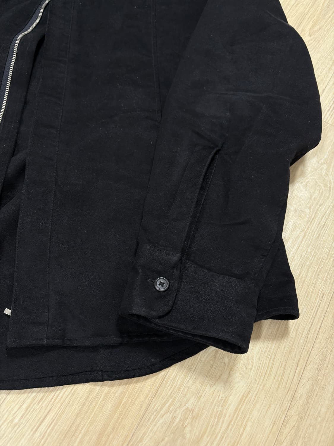 Japan suade zip up jacket black 상품이미지3