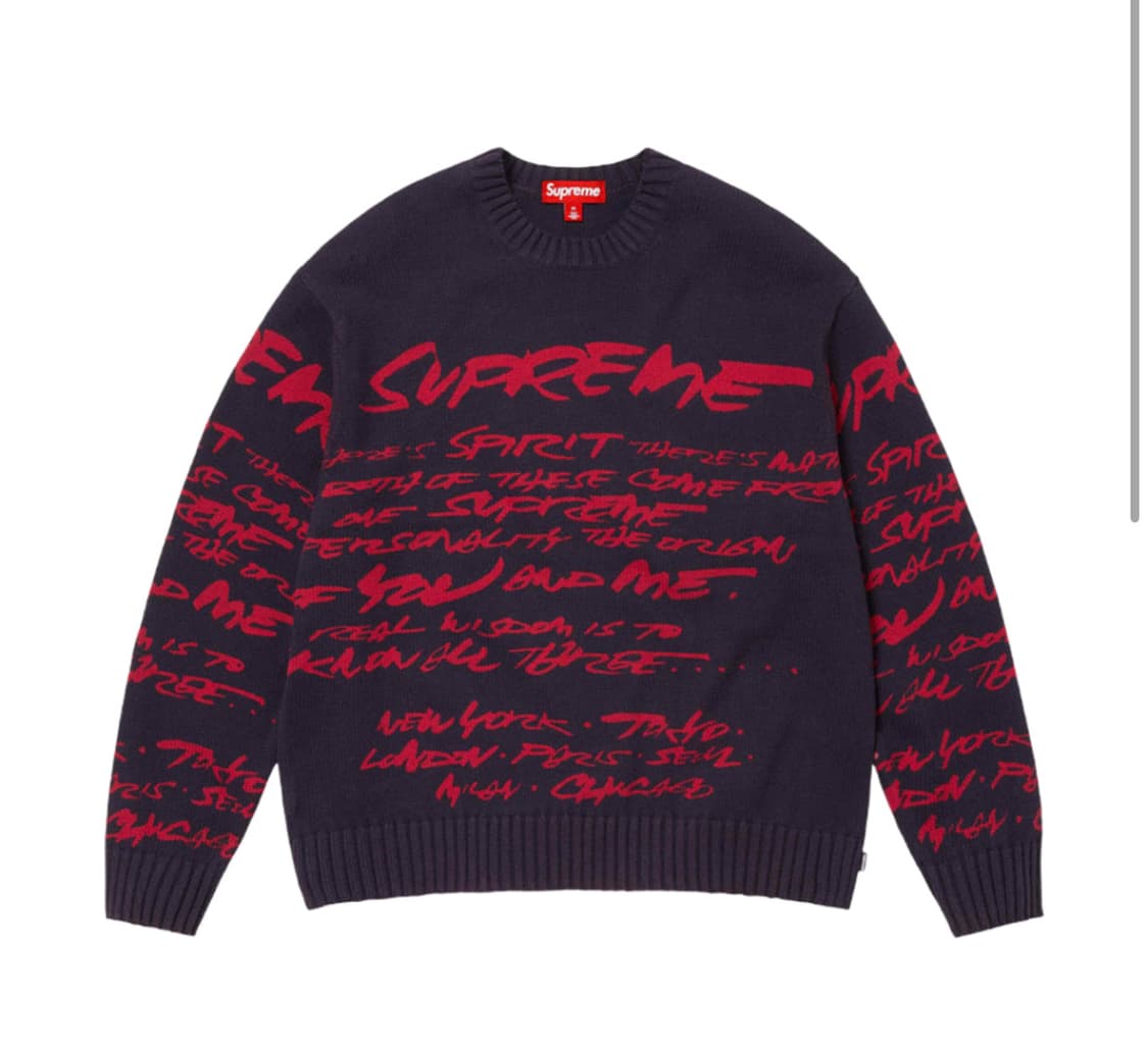 Supreme Futura Sweater-슈프림 퓨추라 스웨터 네이비 상품이미지1