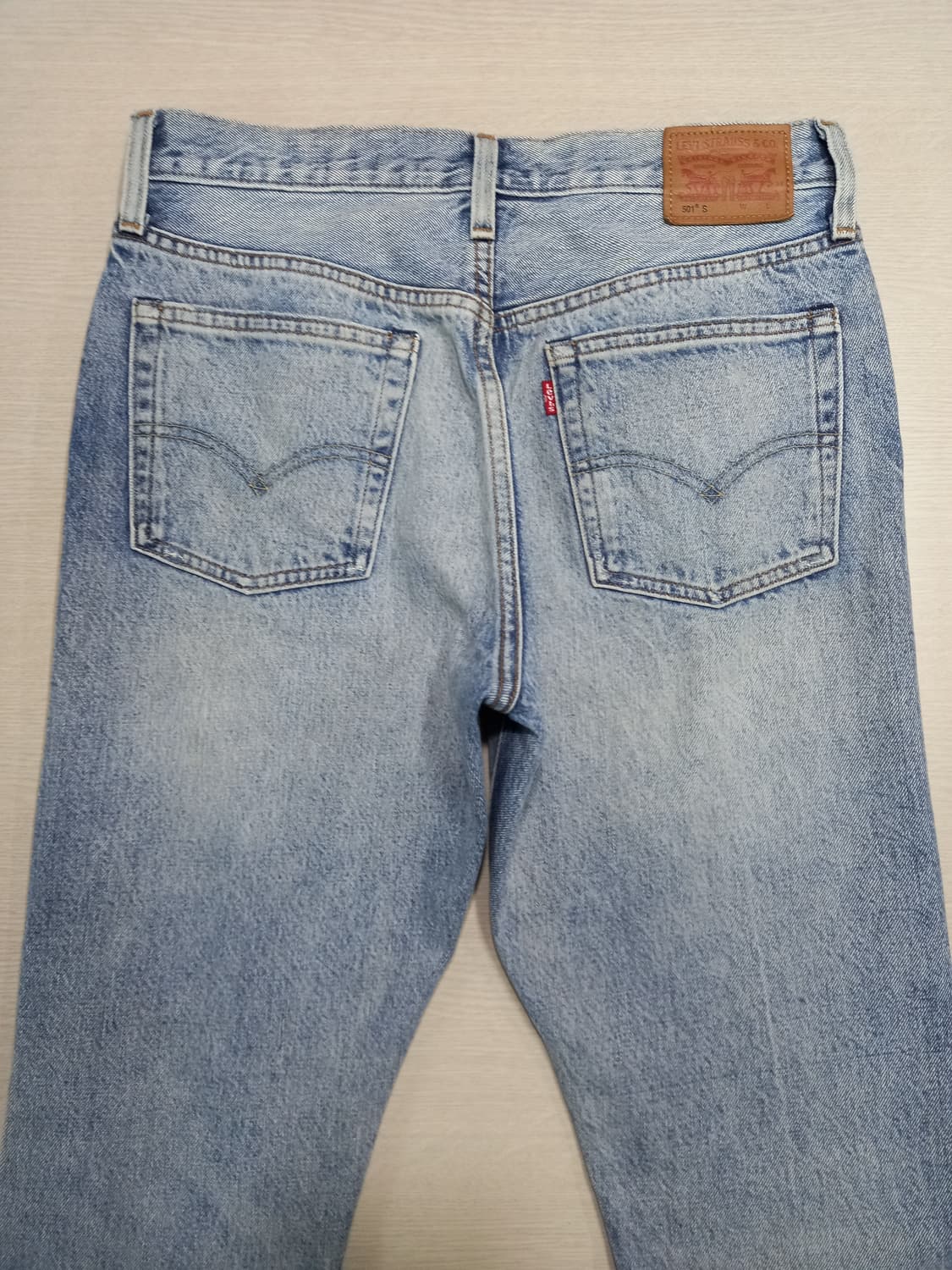 28 리바이스501s 콘밀 셀비지 슬림일자 연청 28-908 상품이미지4