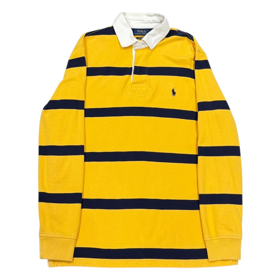 폴로 랄프로렌 스트라이프 단가라 PK 기모 럭비 카라티 긴팔 옐로우 M 상품이미지1